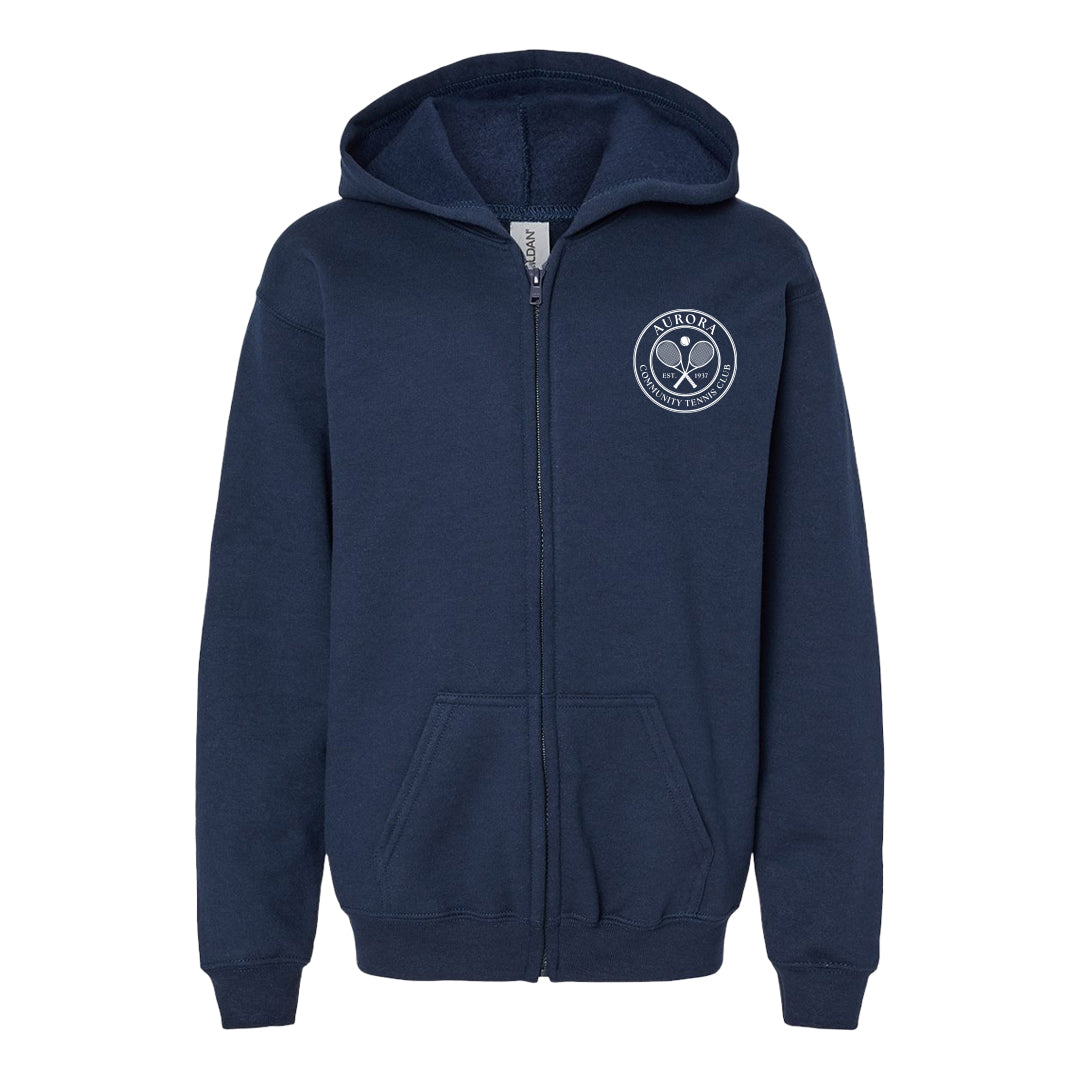 Youth Full-Zip Hoodie - ACTC Left Chest Crest