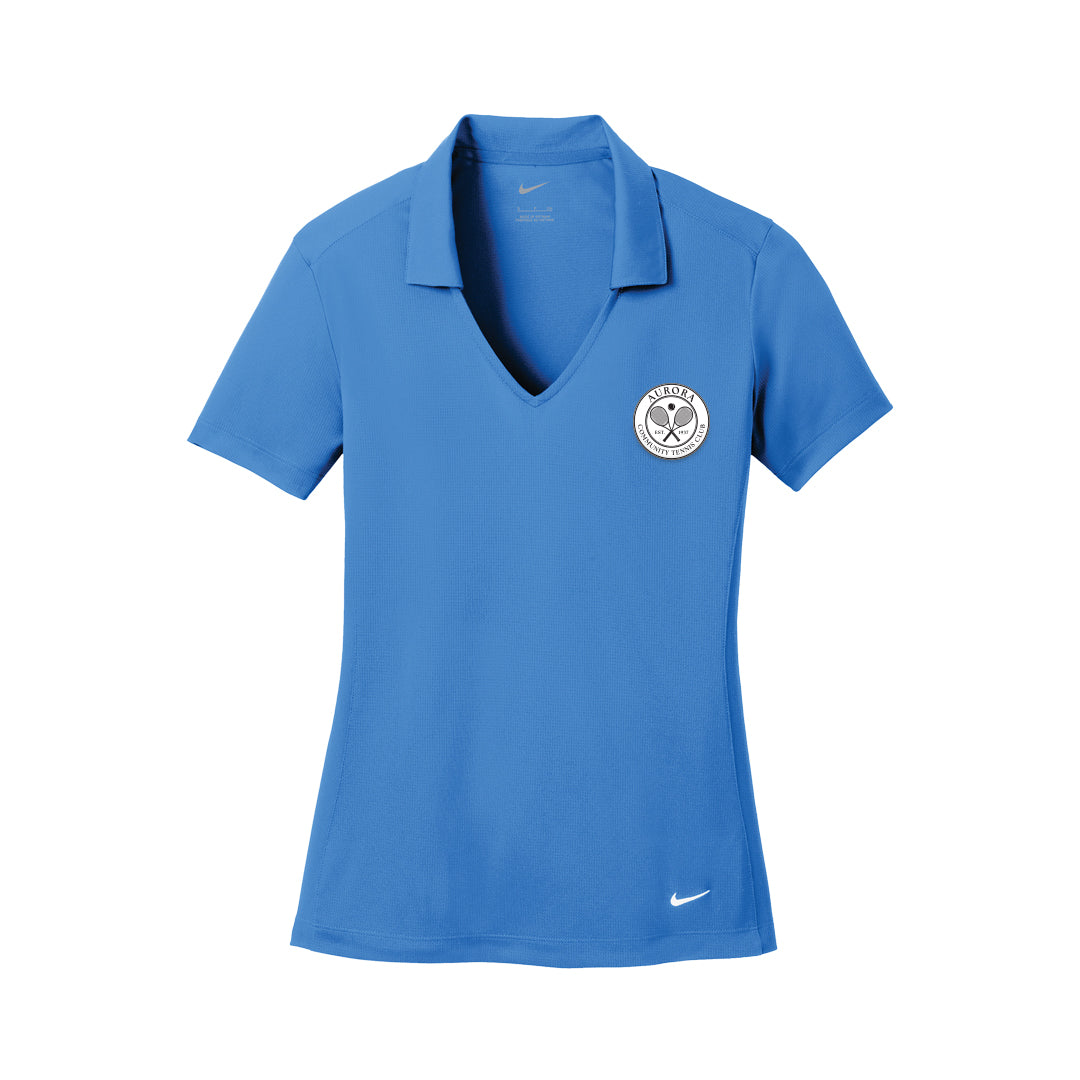 Women's NIKE Dri-FIT Mesh Polo - ACTC Left Chest Crest