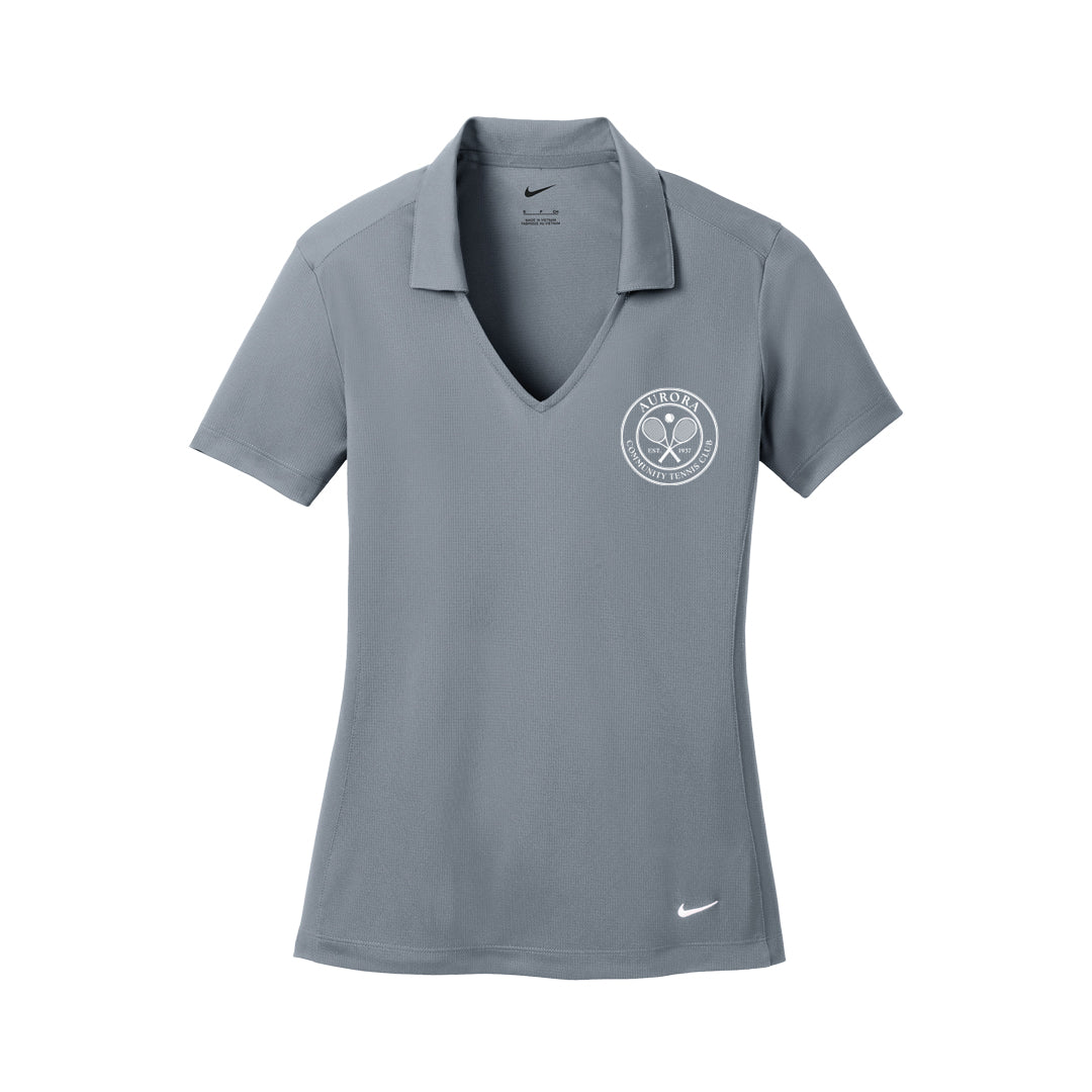 Women's NIKE Dri-FIT Mesh Polo - ACTC Left Chest Crest