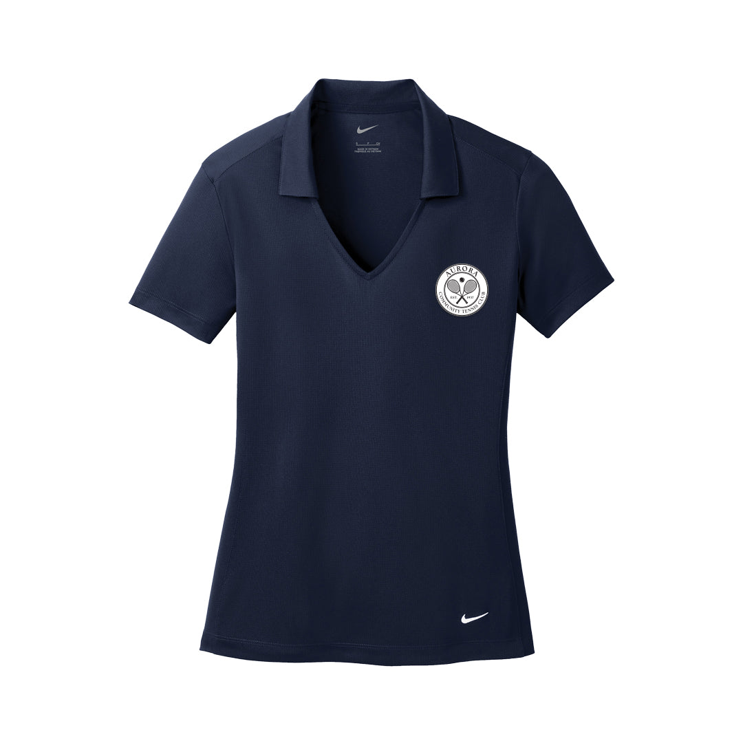 Women's NIKE Dri-FIT Mesh Polo - ACTC Left Chest Crest