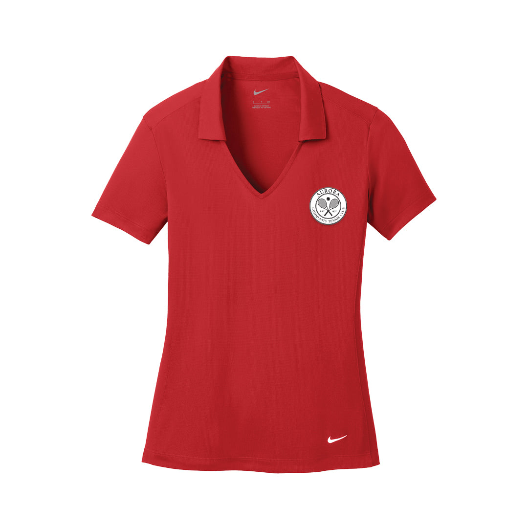 Women's NIKE Dri-FIT Mesh Polo - ACTC Left Chest Crest