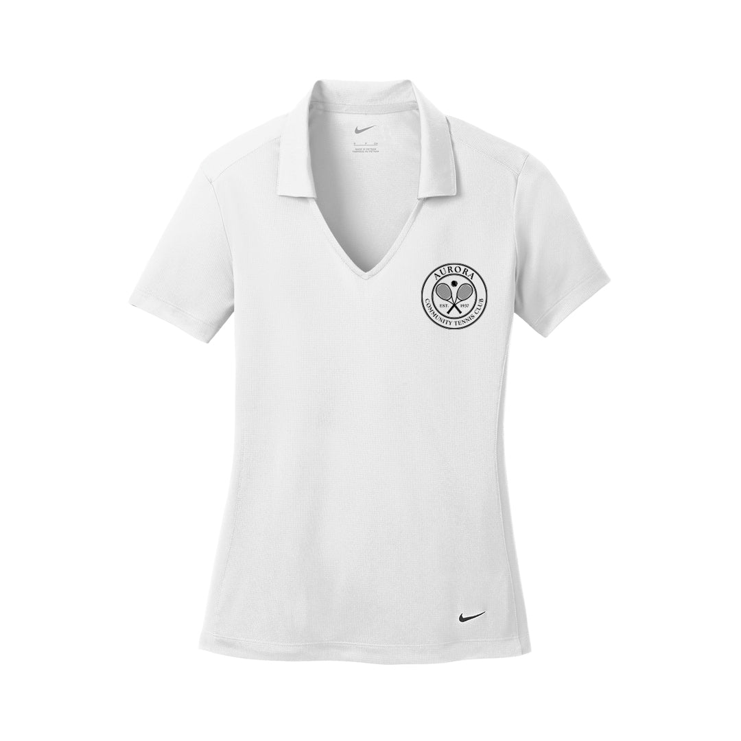 Women's NIKE Dri-FIT Mesh Polo - ACTC Left Chest Crest