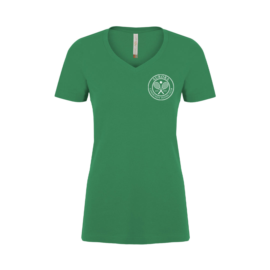 Women's V-Neck Tee - ACTC Crest