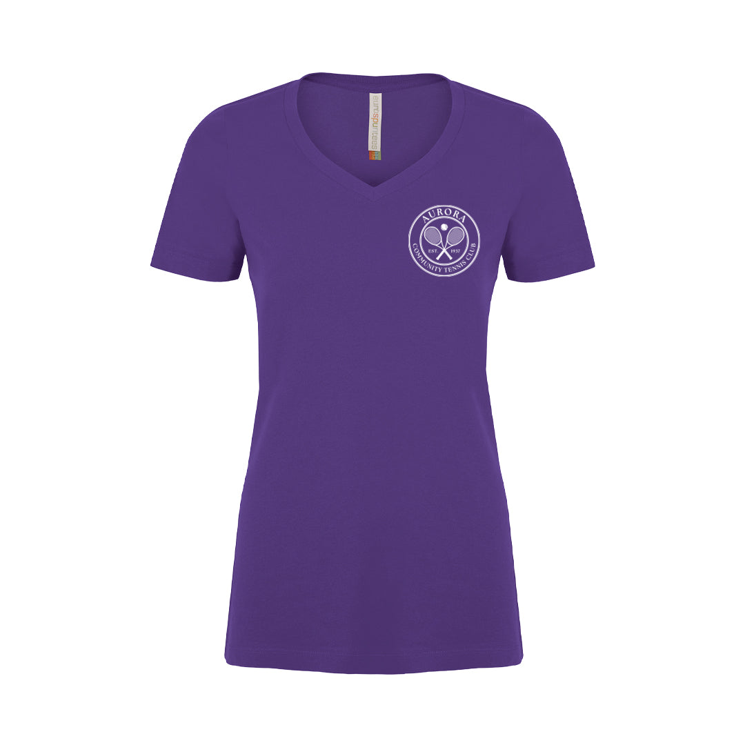 Women's V-Neck Tee - ACTC Crest
