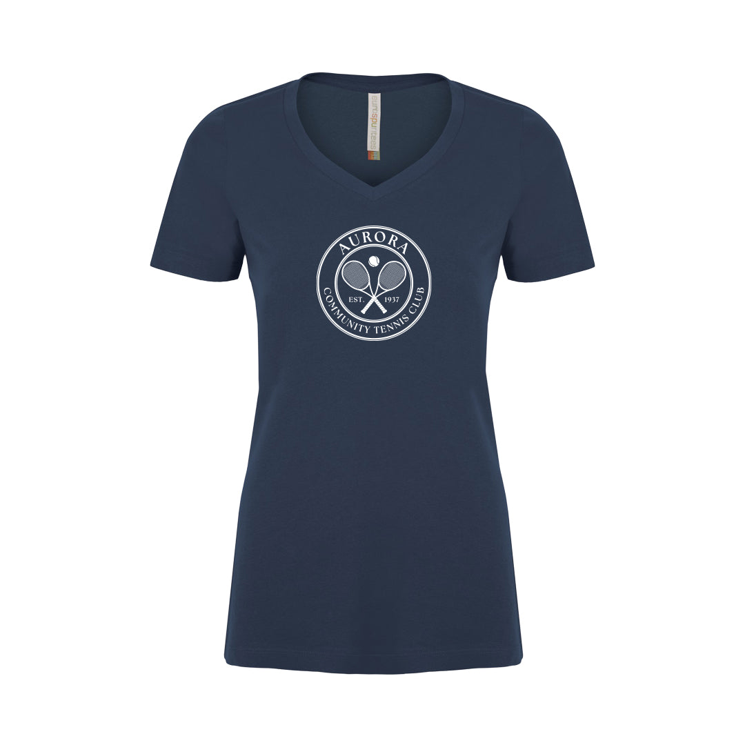 Women's V-Neck Tee - ACTC Crest