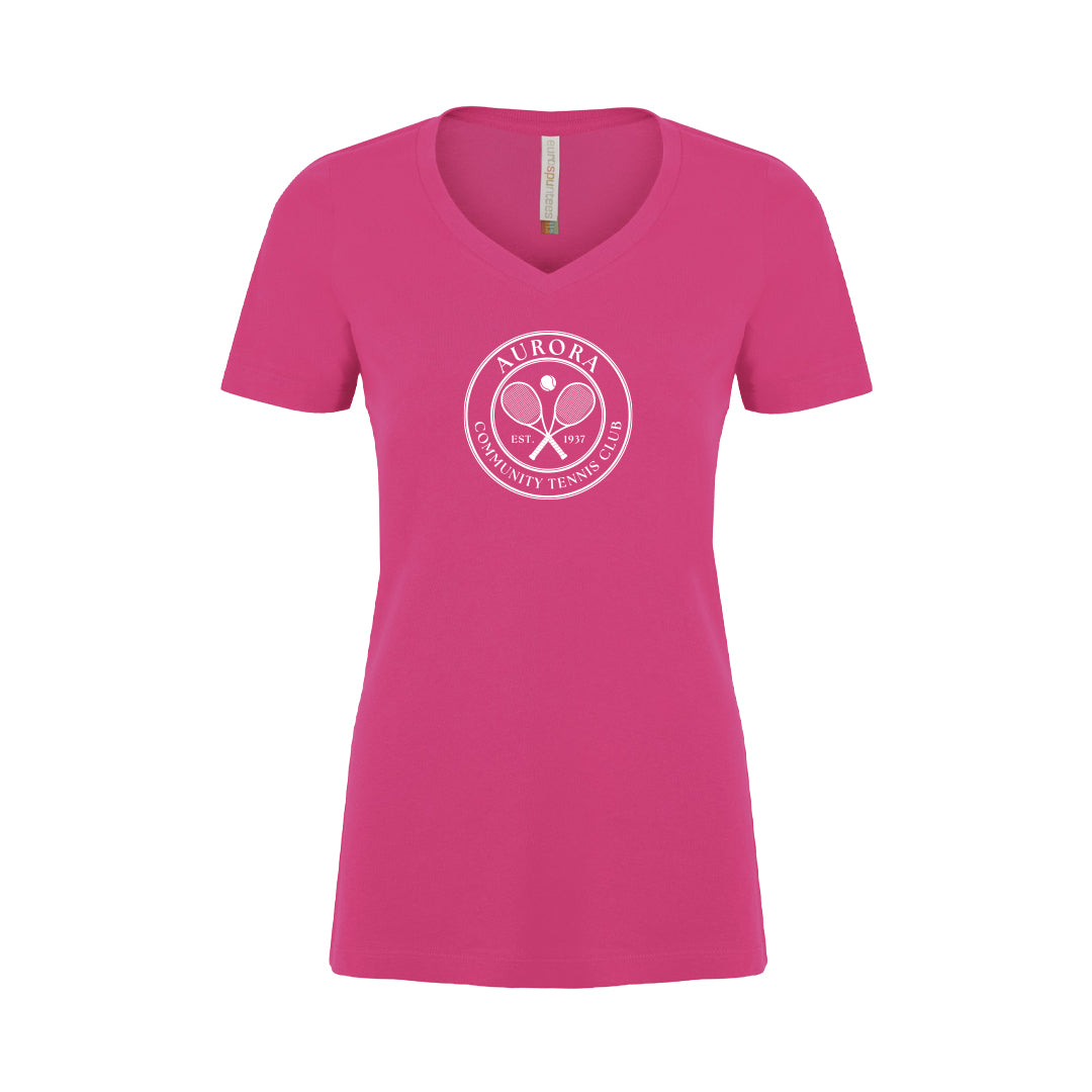 Women's V-Neck Tee - ACTC Crest
