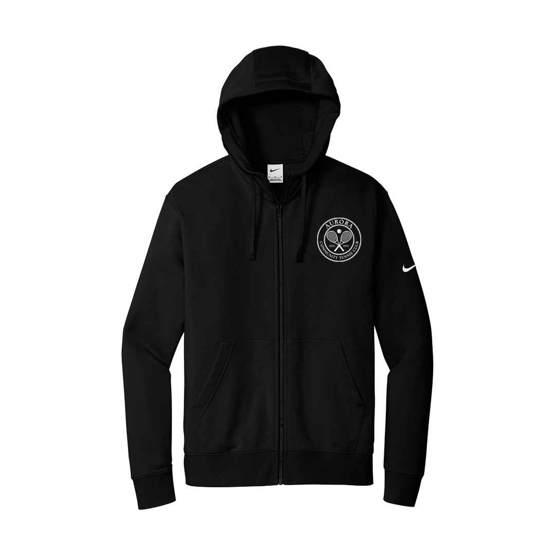 Men's Nike Fleece Full Zip Hoodie - ACTC Left Chest Crest