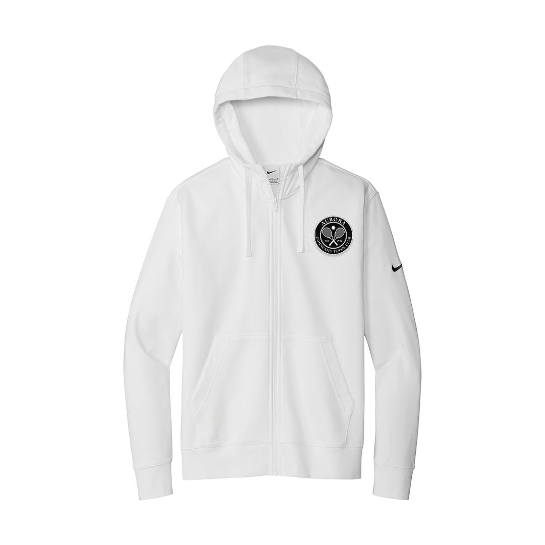 Men's Nike Fleece Full Zip Hoodie - ACTC Left Chest Crest
